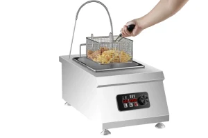 Commercial Stainless Steel Constant Temperature Deep Fryer Cookware Sets Custom Capacity Induction Compatible