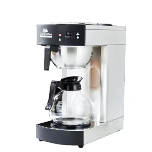 Commercial Stainless Steel Electric Automatic Drip Coffee Maker Glass Plastic Housing Household Hotel Use