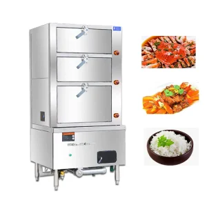 Commercial Stainless Steel Electric Food Rice Steamer Seafood Steam Cabinet Large Kitchen Equipment for Restaurant