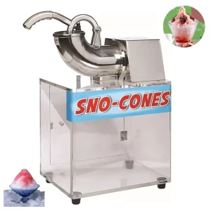 Commercial Stainless Steel Electric Ice Shaver Crusher Snow Cone Making Machine with Fining Effect Motor as Core Component