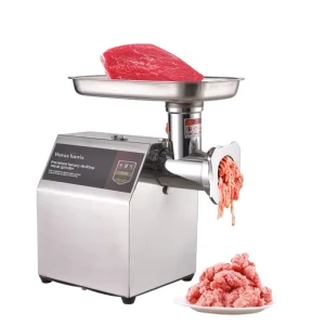 Commercial Stainless Steel Electric Meat Grinder Heavy Duty Desktop Meat Mincer for Home and Restaurant Use