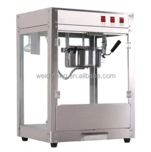 Commercial Stainless Steel Electric Popcorn Machine Automatic Electric Pop Corn Maker Warmer for Restaurants