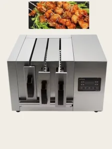 Commercial Stainless Steel Electric Rotary Mutton Kebab Rotisserie Machine for Barbecue Restaurant