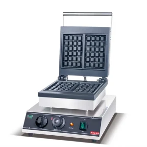 Commercial Stainless Steel Electric Waffle Maker Grilling Panini Press Plate 5 Min Timer 1-Year Warranty Household