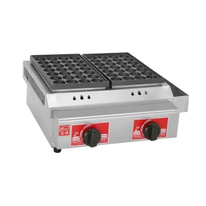 Commercial Stainless Steel Gas 2 3 Tier Grill Machine for Takoyaki and Fish Pellet Production Easy to Clean Plug And Play