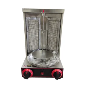 Commercial Stainless Steel Gas Chicken Rotisserie Machine Mini Shawarma Grill Machine for Rotisserie Oven