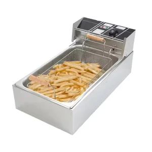 Commercial Stainless Steel Restaurant Potatoes Frying Machine Automatic Electric Gas Deep Oil Fryer for Fried Chicken