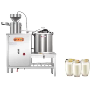 Commercial Stainless Steel Soybean Milk Machine Maker with Motor 80kg Capacity High Productivity Soy Milk Machine