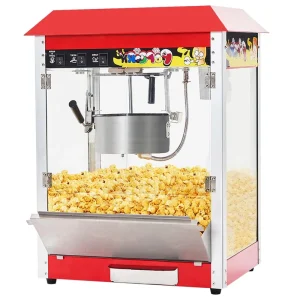 Commercial Stainless Steel Tabletop Electric Popcorn Maker Machine Automatic Stirring