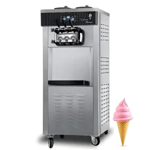 Commercial Stainless Steel Vertical Intelligent Ice Cream Maker Making Machine for Dessert Shops