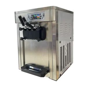 Commercial Stainless Top Mini Soft Ice Cream Machine Three Flavor with Yogurt and Fruit Small Ice Cream Maker