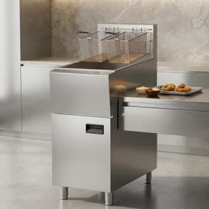 Commercial Standing Gas Deep Fryer Stainless Steel Floor Type Deep Fat Fryer for Fast Food Shop Kitchen Use