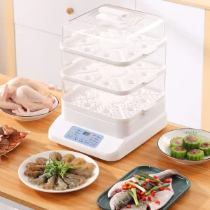 Commercial Steamer Pot Electric Hot Pot with Steamer