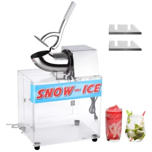 Commercial Table Top Snow Cone Machine Ice Crusher Juicer Snowflake Ice Block Shaver