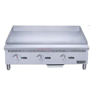 Commercial Tabletop Griddle 36×24 Inch Stainless Steel Electric Flat Top Grill for Restaurant