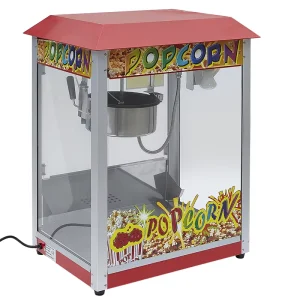 Commercial Tabletop Popcorn Machine Electric Hot Air Popcorn Maker with Stainless Steel Kettle for Cinema Carnival Snack Bar