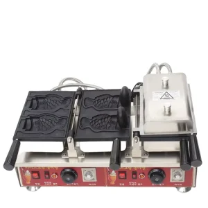 Commercial Taiwan Gas Taiyaki Machine Fish Making Machine Waffle Maker