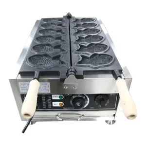 Commercial Taiyaki Making Machine 110v 220v Fish Shape Waffle Taiyaki Maker