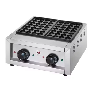 Commercial Takoyaki Cooker Electric Waffle Maker 2 Plates Kitchen Equipment Grill Takoyaki Machine Supplier