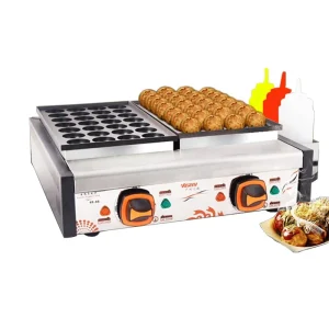 Commercial Takoyaki Making Stove Machine Electric or Gas Heating Octopus Balls Maker Baker Commercial Household