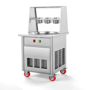 Commercial Thai Fried Ice Cream Roll Machine Single Pan Instant Stir Fry Ice Cream Maker Factory Price
