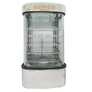 Commercial Transparent Heavy Duty Bun Food Steamer Cabinet Display for Bao Bun