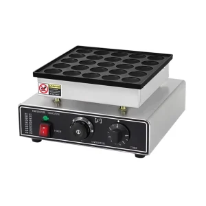 Commercial Use 25 Holes Mini Round Shape Pancake Maker Electric Dutch Poffertjes Waffle Machine