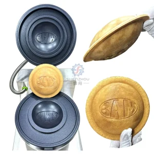 Commercial Use Custom Mold UFO Burger Machine With Personalized Stamp LOGO Flying Saucer Panini Sandwich Press Waffle Maker