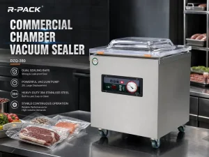 Commercial Vacuum Sealer Machine 110V 900W 360mm Seal Bar Single Seal Stainless Steel for Dry Food Fruit Meat Packing DZQ 380