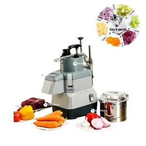 Commercial Vegetable Cutter Slicer Meat Grinder Chopper 2 in 1 Machine Kitchen Restaurant Food Processor