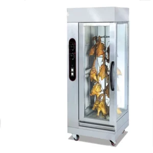 Commercial Vertical Rotary Roasted Electricity and Gas Chicken Rotisseries Machine Chicken Rotisserie Oven