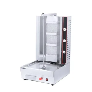 Commercial Vertical Rotisserie Gas Chicken Shawarma Machine 3 Burner Shawarma Machine Gas