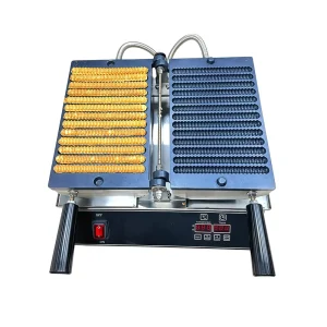 Commercial Waffle Maker 13PCS Spiral Waffle Stick Maker Non Stick 1800W Stainless Steel Electric Fries Machine for Snack Shops