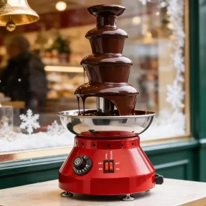 Commercial-grade Chocolate Fountain with a Powerful Motor and Smooth Cascading Flow