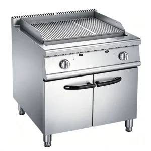 Commercial kitchen gas flat top griddle grill