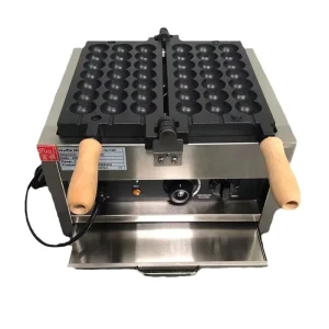 Commerical Bubble Electric Ball Taiyaki Baking Pan Ball Waffle Maker Skewer Waffle Automatic Rotation Takoyaki Machine