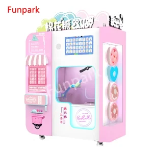 Commerical Outdoor Intelligent Marshmallow Cotton Candy Maker Automatic Vending Machine