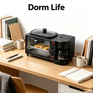 Compact 3-in-1 Appliance with Oven Coffee Maker and Griddle Household Breakfast Maker