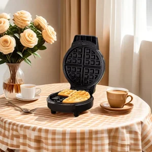 Compact 3 in 1 Breakfast Station High Power with Interchangeable Non Stick Plates Waffle Pancake Donut Maker Cartoon Molds