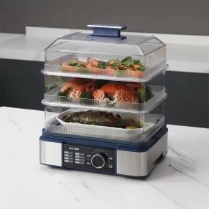 Compact Foldable Food Steamer Space Saving Design for Small Kitchen OEM ODM