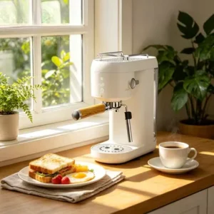 Compact Household Coffee Maker with Easy Clean Design Espresso Coffee Machine Coffee Brewer for Home Daily Beverage Making