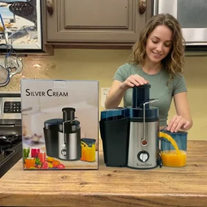 Compact Size Electric Juicer Extractor Machine Slow Cold Press Orange Juicer Lower Noise Big Mouth Household