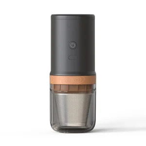 Conical Burr Coffee Grinder 20g Capacity Electronic Touch Control Stainless Steel Housing Outdoor Use