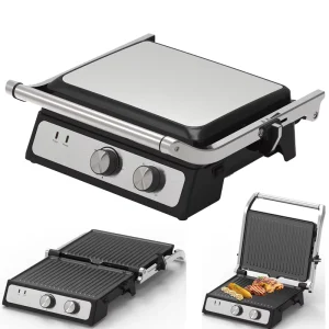 Contact Grill Panini Grill Maker Electric Griddle Grill