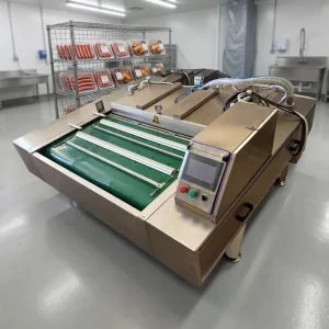 Continuous Packaging Easy Operation Vacuum Sealer Conveyor Belt Vacuum Packing Machine for Baked Food Packaging