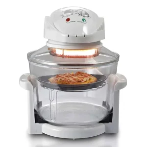 Convection Halogen Oven Large Capacity Air Fryer Oven Roasted Light Wave Cooker Silver 20L 7L Extender Ring Lamp Electric