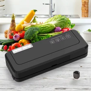 Convenient Electric Portable Home Vacuum Sealer with Automatic Low Noise Function for Food Preservation and Storage