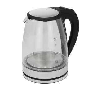 Cordless 1500W Transparent 2L High Borosilicate Glass Manual Electric Kettle Boil-Dry Protection Keep Home Kitchen