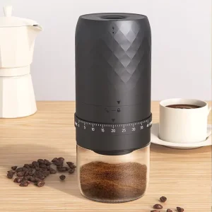 Cordless Electric Burr Coffee Grinder 1800mAh Rechargeable Coffee Bean Grinder Mill with 40 Adjustable Settings for Travel