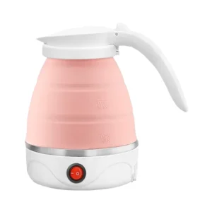 Cordless Foldable Silicone Electric Kettles with Automatic Power Off for Travel Portable